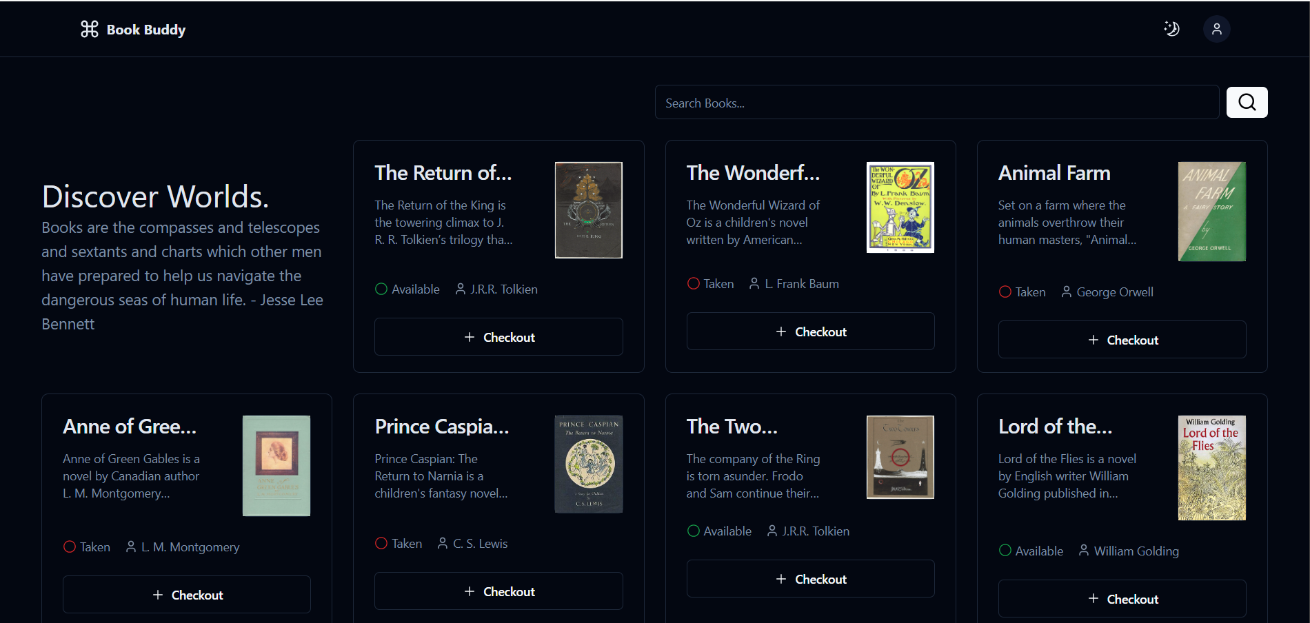 Books Library | Book Buddy